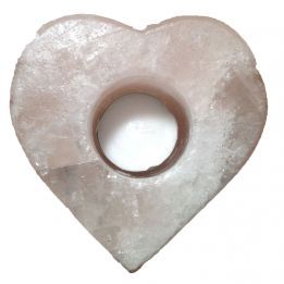 Portavela Sal CORAZÓN BLANCO